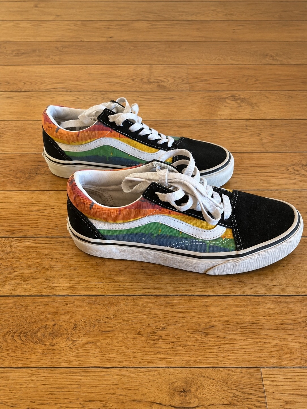 Vans Old Skool Rainbow Drip Sneakers Men’s 4.5 Women’s 6